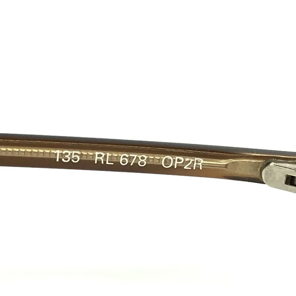 Vintage Ralph Lauren Petites Eyeglasses Frames RL678 OP2R Brown Gold 50-20-135